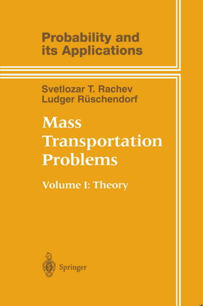 1998 Bild Mass Transportation Problems Vol. I: Vorderseite