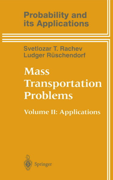 1998 Bild Mass Transportation Problems Vol. II Vorderseite